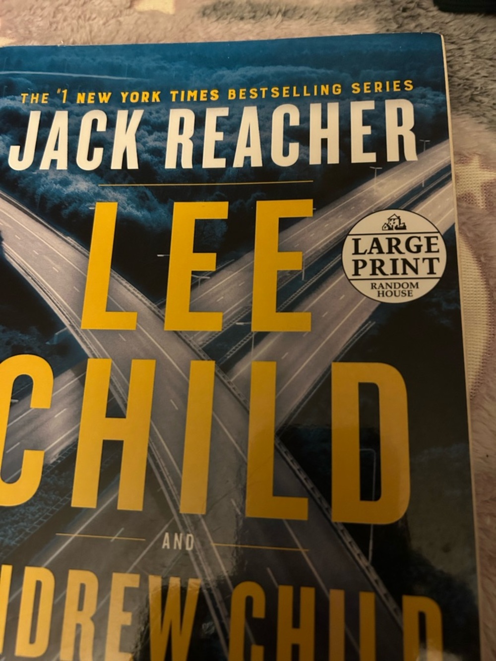 Large Print Jack Reacher Lee Child And Andrew Child The Sentinel Book Novel - Picture 2 of 6